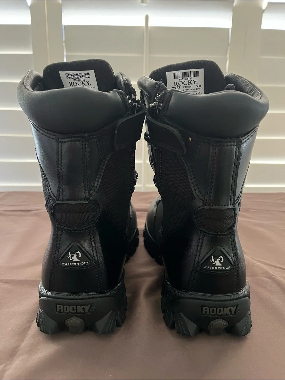 Rocky black boots men's 7.5